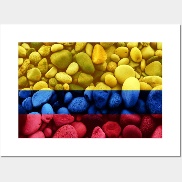 Flag of Columbia – Bed of Rocks Wall Art by DrPen